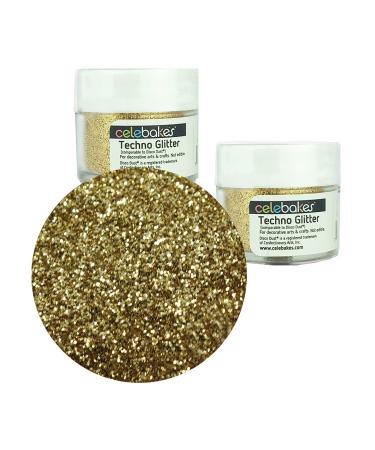 Celebakes by CK Products Soft Gold Techno Glitter, 5 g, 2 Pack