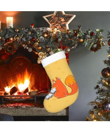 YYHHAOFA Sunflower Seeds and Foxes Pattern Christmas Decorative Stockings : Soft Light and Tactile Suitable for Christmas Holiday Party - Buy Online on GoSupps.com