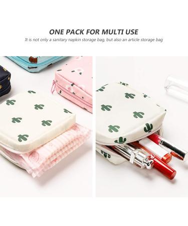 EXCEART 2pcs Menstrual Pad Storage Bag & Tampon Holder - Zipper Nursing Pillow for Sanitary Napkins - Buy Online on GoSupps.com