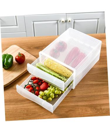 Hohopeti 1 pc Box refrigerator egg drawer fridge egg container refrigerator egg holder Transparent Color 36X26CM double-deck - Buy Online on GoSupps.com
