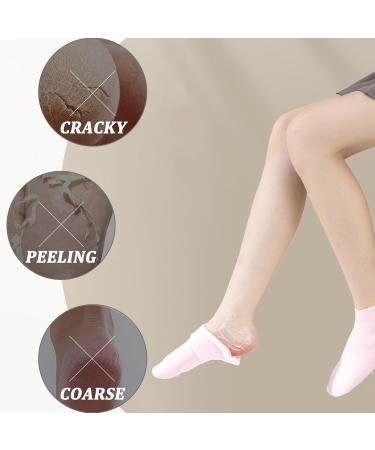 Silicone Moisturizing Socks Anti Slip Soft Gel Silicone Socks Spa Pedicure Foot Care Socks for Repairing Dry Feet Cracked Heel and Softening Rough Skin (1Pair-Pink) - Buy Online on GoSupps.com