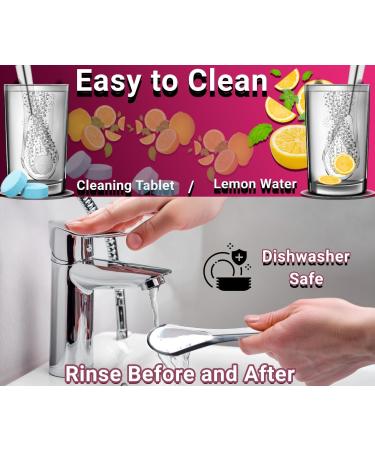 Stainless Steel Tongue Scraper 2-Pack | Travel Cases Included | Fresh Breath & Oral Health for Adults & Kids - Buy Online on GoSupps.com