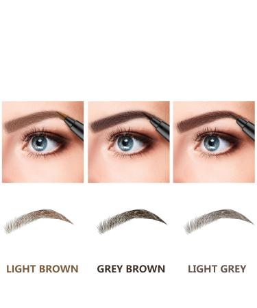 MARIA AYORA Liquid Eyebrow Pencil - Longlasting Waterproof Smudgeproof Brow Tint Pen - Grey Brown (Pack of 2) - Buy Online on GoSupps.com