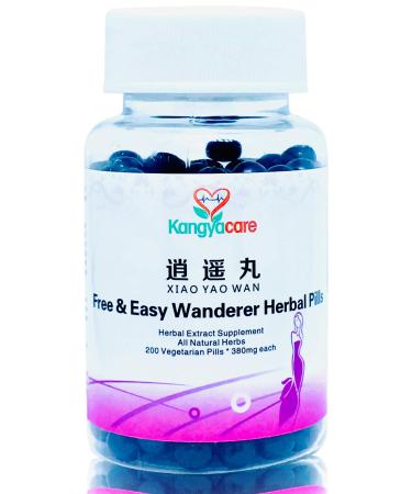 Kangyacare Xiao Yao Wan (Free & Easy Wanderer Herbal Pills)- Support Irregular Cycles Premenstrual Syndrome Stress Breast discomfort Menopause - Promote Women's Health - 100% Natural -200ct