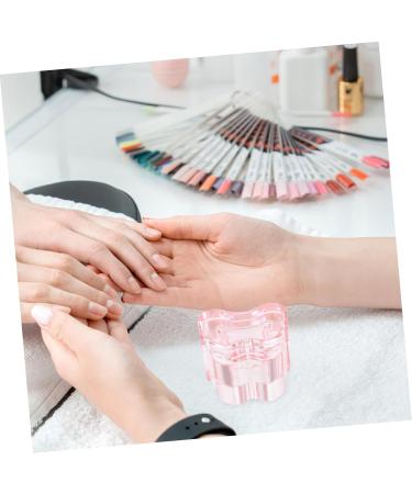 minkissy multi-function manicure cup glass nail dish cups with lids nail dish bowl with lids nail dish for acrylic nails glass nail art cup nail cups crystal glass Accessories 7x5.6cm Pink - Buy Online on GoSupps.com