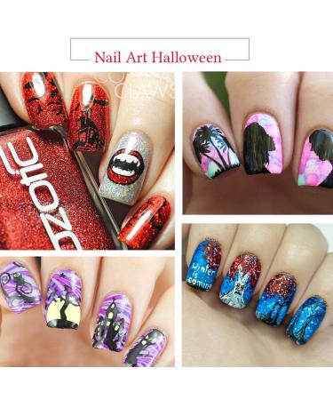 Halloween Nail Art Plates & Stamp Kit | DIY Manicure Tools for Stunning Nail Designs - Buy Online on GoSupps.com