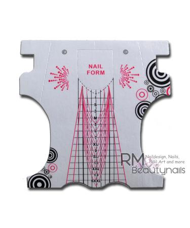 100 Professional XXL Stiletto Modelling Templates - Nail Modelling Fingernails UV Gel and Acrylic
