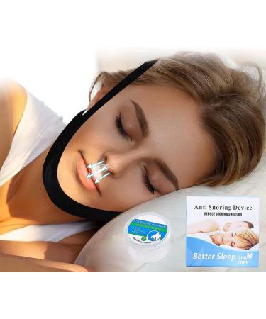 2021 Nasal Dilators with Chin Strap for Deep Sleep - Stop Snoring Solution for Men and Women - Anti Snore Device (8pcs+1 chin strap) - Buy Online on GoSupps.com