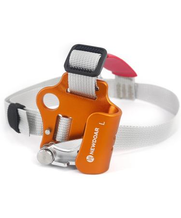 Newdoar Foot Ascender Riser - Climbing Device for 8-13mm Rope - Orange Left | Ideal for Tree Climbing Mountaineering & Roping - Buy Online on GoSupps.com