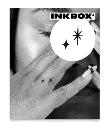 Inkbox Temporary Tattoos  Semi-Permanent Tattoo  One Premium Easy Long Lasting  Water-Resistant Temp Tattoo with For Now Ink - Lasts 1-2 Weeks  Sparkle  1 x 1 in