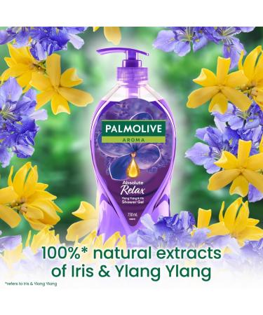 P.a.l.m.o.l.i.v.e Aroma Absolute Relax Body Wash 750ml Shower Gel Bottle 100% Natural Ylang Ylang Essential Oil & Irisnd Smooth Skin  - Buy Online on GoSupps.com