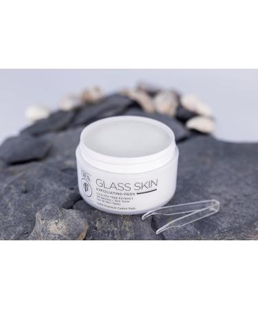 DFA Glass Skin Exfoliating Pads - Glycolic & Salicylic Acid Cotton Pads for Face - Peeling & Toner Rounds - 50 Pc - Korean Beauty - Buy Online on GoSupps.com