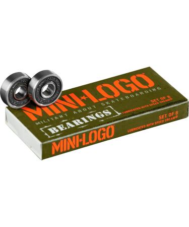 Mini Logo Skateboard Bearings Series 3 8mm 8 Pack