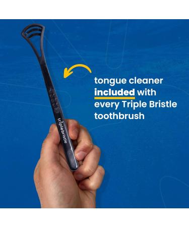 Triple Bristle Max Sonic Toothbrush | Dentist Approved 3 Sided Design | 4 Modes | Soft Charcoal Bristles | Rechargeable & Waterproof | International Shipping - Buy Online on GoSupps.com