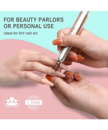 Delanie Nail Miller 35000 RPM - 6-in-1 Quiet Electric Nail File for Gel & Acrylic Nails | Manicure & Pedicure Set - Rosa Rosagold - Buy Online on GoSupps.com