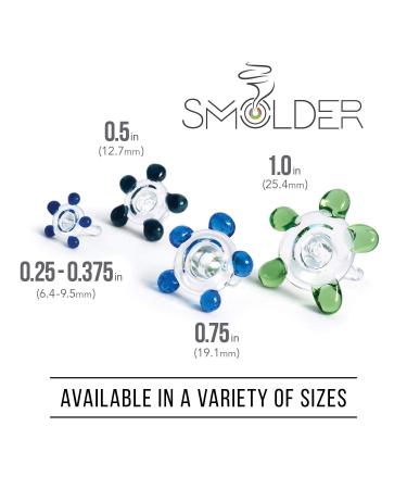 Small Glass Daisy Flower Beads - Hand Blown Stem Filters (50 Pack) - Buy Online on GoSupps.com