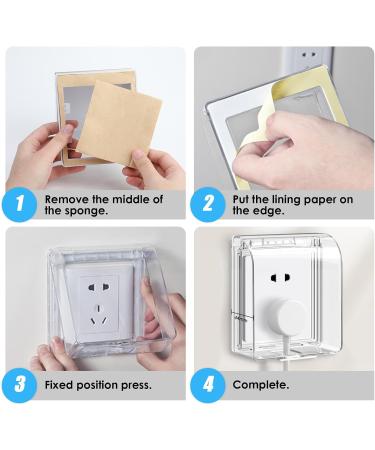 UK Socket Cover Box - Self-Adhesive Electrical Outlet Plug Cover for Home Safety - Buy Online on GoSupps.com