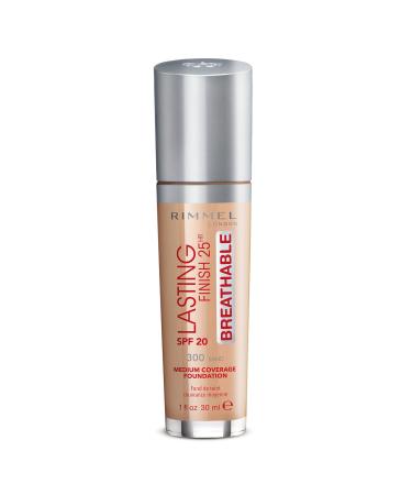 Rimmel London Lasting Finish Breathable Foundation Spf 20 300 Sand 30 ml (Pack of 1) 300 Sand