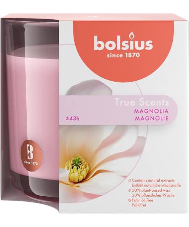 Buy Bolsius Premium Magnolia Scented Candle | Long-Lasting 8oz Jar - Natural Smokeless Aromatherapy Candle - 43+ Hours Burn Time - International Shipping Available - Buy Online on GoSupps.com