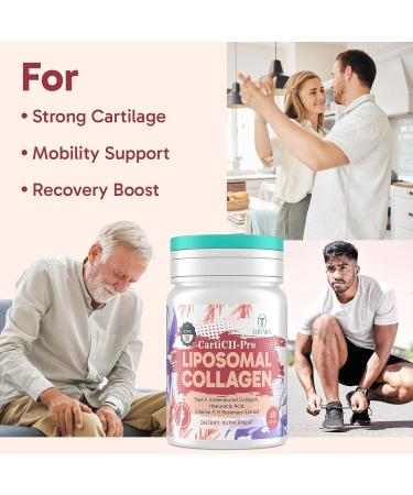 Liposomal Collagen Joint Support Supplement - Undenatured Type II Collagen for Men & Women with Hyaluronic Acid & Vitamin C for Joints Health & Mobility, 120 Softgels 60 Count (Pack of 2) - Buy Online on GoSupps.com