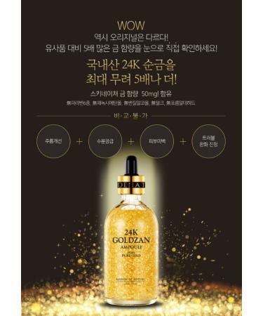 MAISON DE NATURE 24k Goldzan Ampoule 100ml - Premium Korean Skincare | International Shipping Available - Buy Online on GoSupps.com
