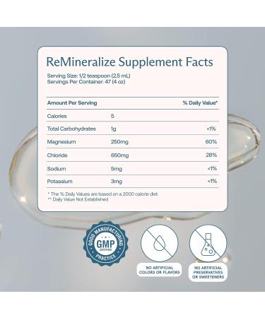 BodyBio ReMineralize - Concentrated Ionic Trace Minerals to Hydrate, Detox, and Revitalize Your Cells - Over 72 Bioavailable Trace Minerals for Rapid Absorption 4 Fl Oz - Buy Online on GoSupps.com