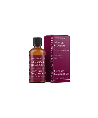Mystic Moments | Orange Blossom Fragrance Oil - 100ml - Perfect for Soaps Candles Bath Bombs Oil Burners Diffusers and Skin & Hair Care Items Single