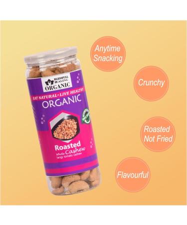 Blessfull Healing Organic Natural Vegan Tangy Tomato Roasted Whole Cashew Nuts Crunchy Kaju 150 Gram - Buy Online on GoSupps.com