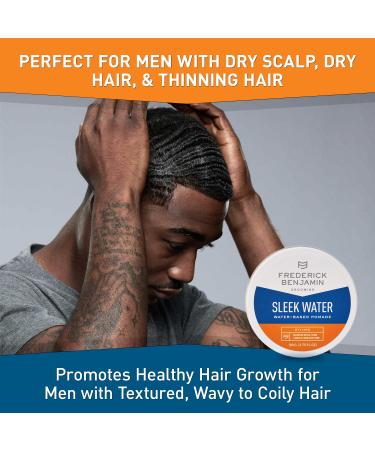 Frederick Benjamin Sleek Water Pomade for Men - Medium to Strong Hold High Shine Infused with Argan Oil 3.75oz - International Shipping Available - Buy Online on GoSupps.com