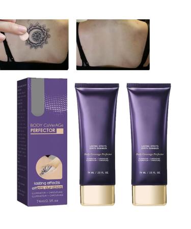 Coverpro Body Concealer Body Concealer Lotion Body Concealer for Scars Body Concealer with Sun Protectionm Body Concealer for Tattoos Full Coverage Long Lasting & Waterproof (2PCS)