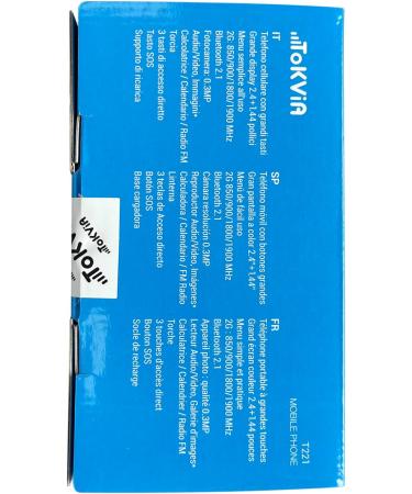 TOKVIA Unlocked Mobile Phone for Elderly with Big Buttons and SOS Button | Senior Flip Phone with Large Numbers | Dual Display 2.4 + 1.77 inches | T221 Black - Buy Online on GoSupps.com