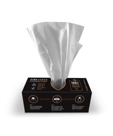 SINKARMOR Premium Barber Plastic Sink Guards - Disposable Beard Trimmer Apron Cape Alternative - 20 Count - Buy Online on GoSupps.com