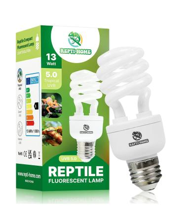 Repti home reptiles uvb lamp terrarium 26W UVB lamp 5.0 E27 Terrarium lamp UVB 150 for turtles birds bartagame lizards chameleons 26W UVB 5.0 - Buy Online on GoSupps.com