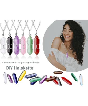 Buy Xiannvxi 20PC Healing Crystal Stones Set - Amethyst Rose Quartz Clear Quartz & More | Chakra Magic Wand & Reiki Gifts | International Shipping Available - Buy Online on GoSupps.com