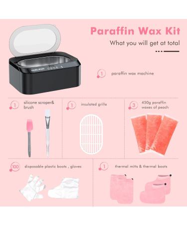 YAOBLUESEA 4L Paraffin Bath Set - 200W Wax Warmer for Hands & Feet | Includes 3 Packs Paraffin Thermo Hand Shoes Brushes & More - Buy Online on GoSupps.com