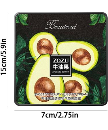 Richolyn CC Creme Mushroom Head - Avocado Moisture Cushion Foundation | Long-Lasting BB Cream for All Skin Types & Tones - Ivory - Buy Online on GoSupps.com