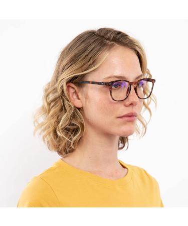 Muunel High Index Glasses 1.6 | Essilor AR Coating | Ultra-Slim Black Frame for Women | William Ultimate Thin | Power Tortoise 0.25 X - Buy Internationally - Buy Online on GoSupps.com