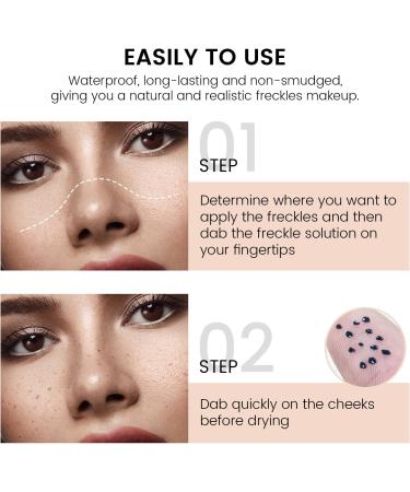 FREEORR 2 Colors Freckle Pen - Dark Brown+Light Brown | Waterproof Liquid Fake Freckles for Natural and Fast Dry Makeup - Buy Online on GoSupps.com