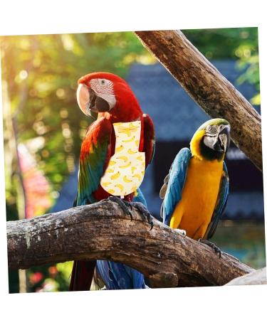 POPETPOP 6 PCS Parrot Flight Suit - Diapers for Birds Pigeon Flight Suit & Conure Harness - Cotton Set (3 Yellow 3 Mixed Colors) - Buy Online on GoSupps.com