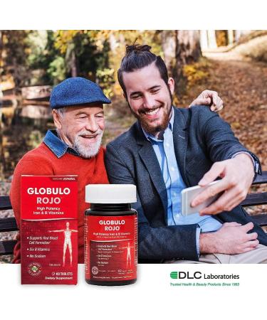 Globulo Rojo Iron Supplement - Dietary Supplement Pills with High Potency Iron & B Vitamins 60 Tablets - 6 Pack 60 Count (Pack of 6) - Buy Online on GoSupps.com