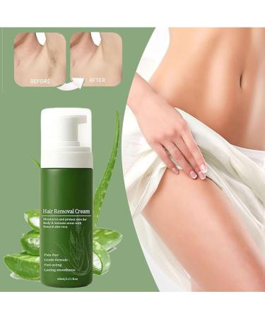  GjnjfdF Hair Removal Cream | 60ml Natural Hair Removal Cream for Intimate Area | Home Body Care for Intima Bathroom Travel Daily | Leg Hair Removal - Buy Online on GoSupps.com