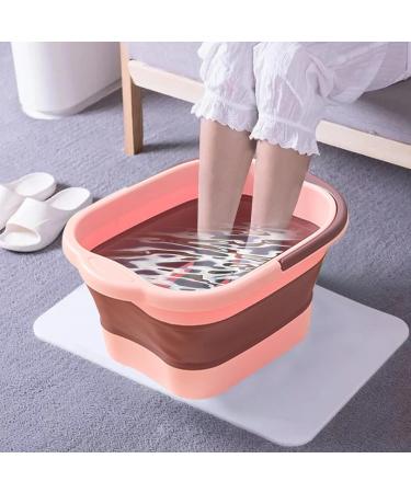 Dyeulget Foot Soaking Bath Basin - Soak Basin with Massaging Rollers and Handle - Stress Relief Foot Spa for Home Outdoor Travel Pink + Purple - Buy Online on GoSupps.com