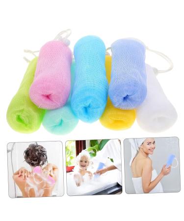 7pcs Hemoton Foaming Soap Mesh Bag Bath Loofah Sponge Set - Shower Scrubber and Body Cleansing Net for Scrubbing Bubble Massage - Buy Online on GoSupps.com