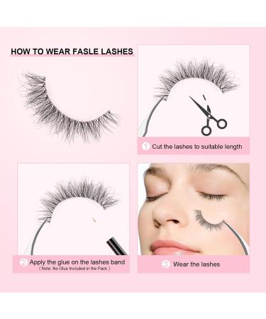Parriparri Cat Eye Fluffy Wispy False Eyelashes - Natural Look 7 Pairs Mink 02 - Buy Online on GoSupps.com