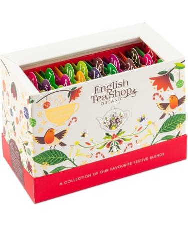 English Tea Shop - Calendrier de l'Avent th biologique 2025-25 sachets d couvrir - Coffret cadeau de No l - cartes blanc - Buy Online on GoSupps.com