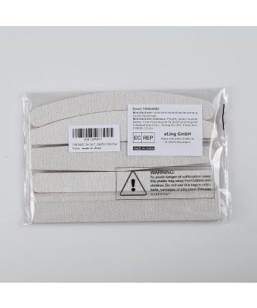 FANDAMEI Nail Files 100/180 - 10 Pcs Set for Natural and Acrylic Nails - Professional Manicure & Pedicure Kit - 10 Count - Buy Online on GoSupps.com