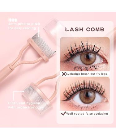 3 in 1 Eyelash Application Tool Kit - Curler Clip Tweezers & Comb for Perfect Eye Makeup | 3Pcs Eyelashes Buddy Set - Convenient & Effective Eyelash Tools - Buy Online on GoSupps.com