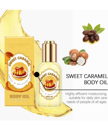 Body Oil Skin Tightening Oil Body Care Oils Dry Skin Massage | Moisturizing Body Oil | Lightweight & Non-Greasy Formula for All Skin Types Including Dry and Sensitive (caramel 118ML) - Buy Online on GoSupps.com