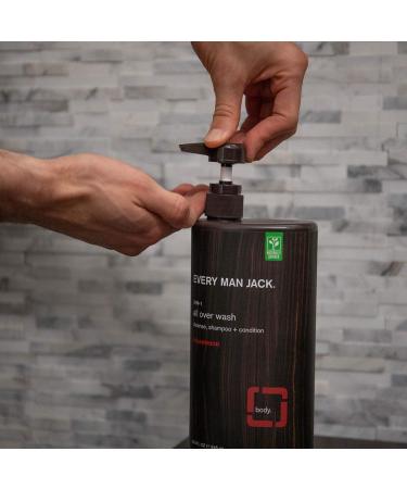 Every Man Jack Men's Body Wash Twin Pack - 33 oz x 2 | Cedarwood Scent | Paraben & Phthalate Free | Dye-Free | Cruelty-Free Certified - Buy Online on GoSupps.com