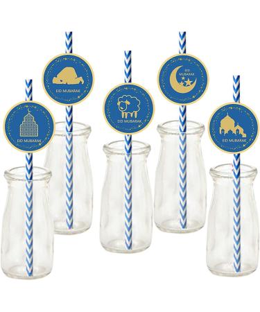 Eid Paper Straw Decor - Eid Paper Straws Eid Decorations Straws - Supplies Decorative Straws Drinking Straws Buogint - Buy Online on GoSupps.com